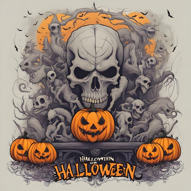 Design legal para o dia de Halloween