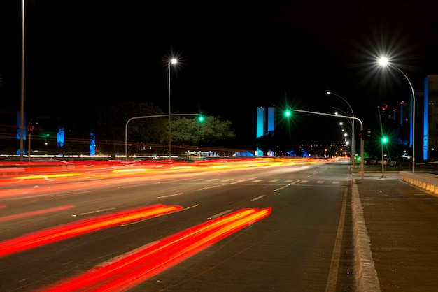 Distrito Federal - BrasÃƒÂƒÃ'ÂƒÃƒÂ'Ã'Âlia - Brasilien 28. Dezember 2014 Nachtansicht der Esplanade der Ministerien (Esplanada dos ministÃƒÂƒÃ'ÂƒÃƒÂ'Ã'Â©rios) BrasÃƒÂƒÃ'ÂƒÃƒÂ'Ã'Âlia.