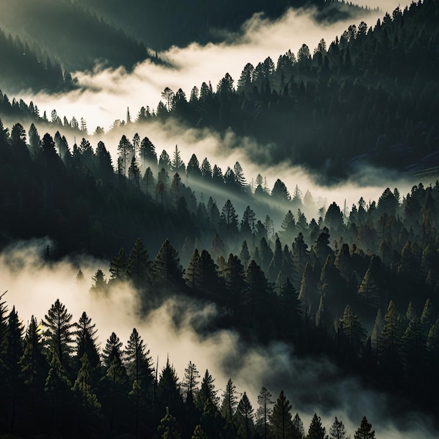 Foto ein gefrorener fluss, der sich durch ein schneebedecktes bergtal schlängelt