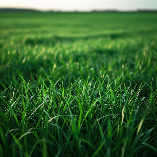 Foto ein grasfeld, auf dem das wort steht