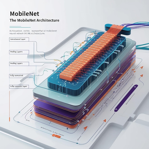 Foto ein zukunftsbild der mobilenet-architektur