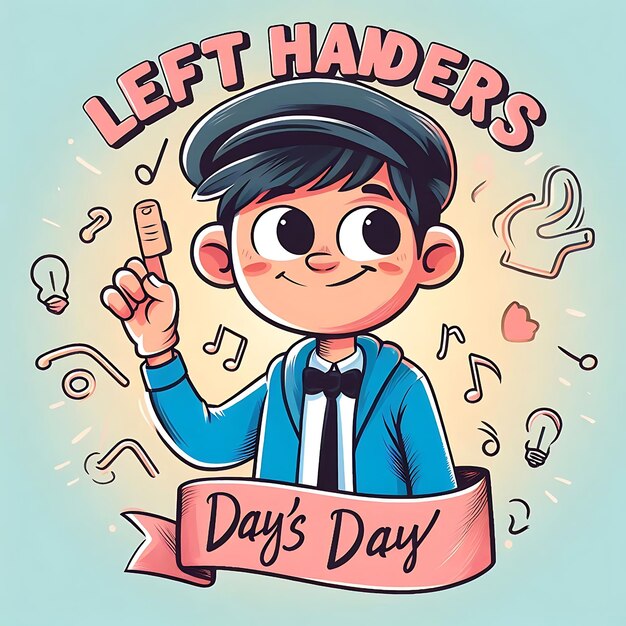 Foto eine karikatur eines mannes mit einer krawatte und einem schild, auf dem steht: left days day day day