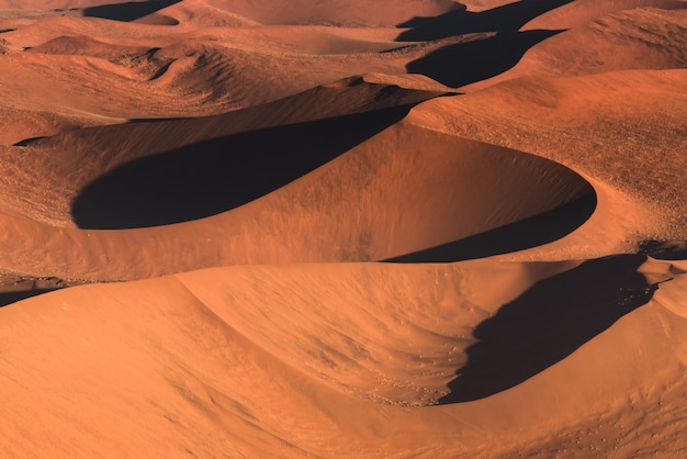 Eine vollständige Aufnahme von Sanddünen