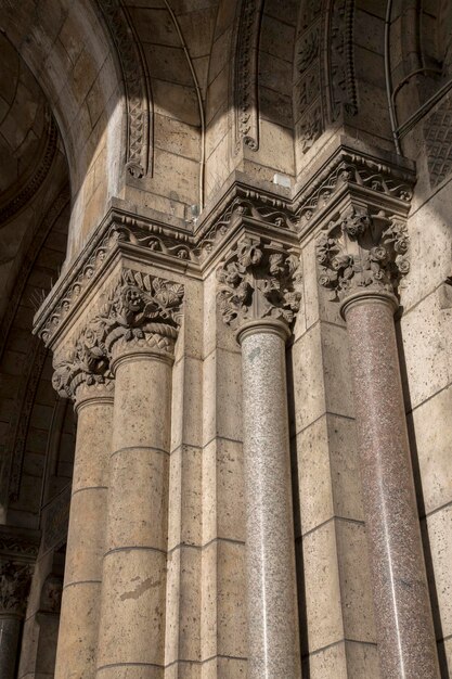 Foto entrada em sacre coeur church montmartre france