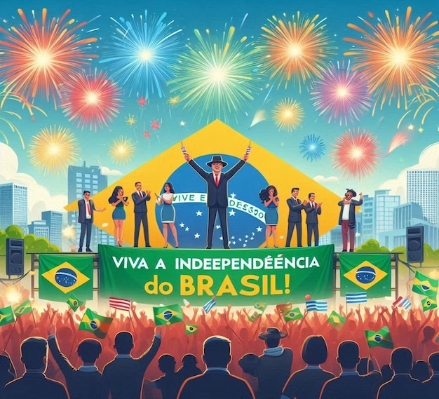 Foto esta bela imagem é gerada para celebrar a independência do brasil