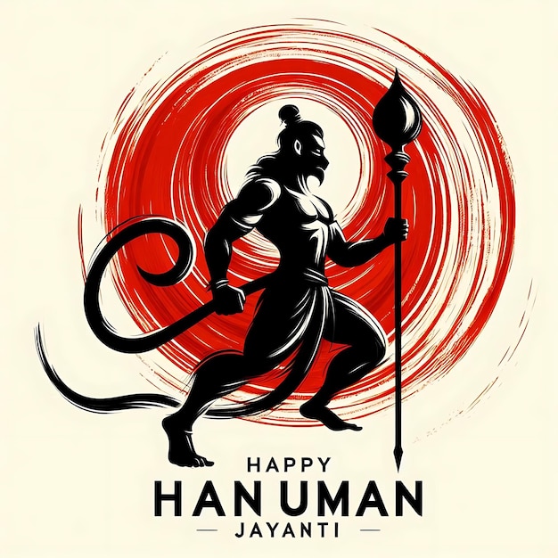 Foto festliche hanuman jayanti karte design feier hintergrund illustration