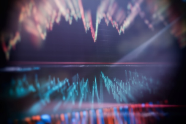 Foto finanzbuchhaltung der gewinnzusammenfassungsdiagrammanalyse. der geschäftsplan bei der besprechung und analyse der finanzzahlen, um die leistung des unternehmens anzuzeigen.