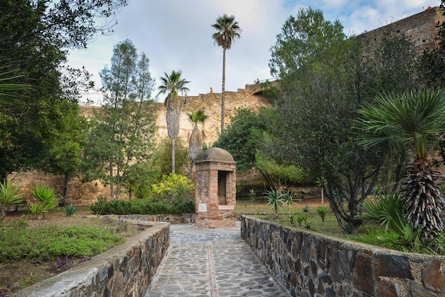 Fortaleza Gibralfaro em Málaga Andaluzia