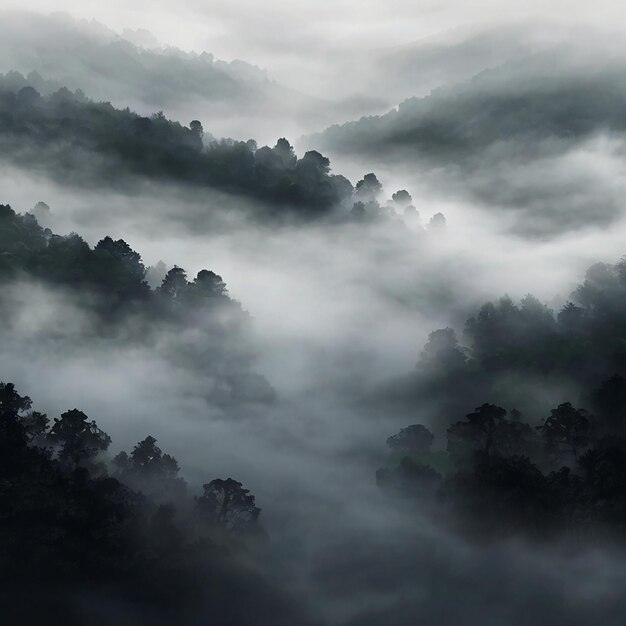 Foto fundo de névoa dinâmico realista