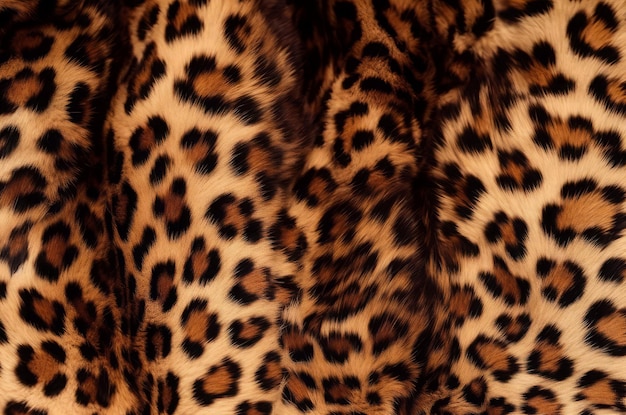 Fundo de textura de leopardo Moda de selva Gerar Ai