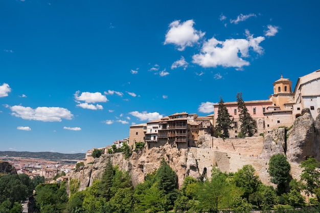 Hängende Häuser in Cuenca, Spanien.