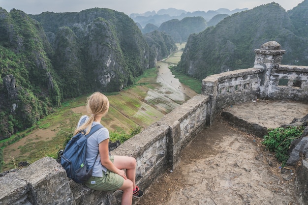 Hang Mua Peak Landschaft in Ninh Binh Vietnam Ninh Binh Vietnam March