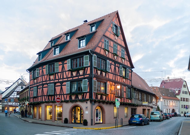 Foto haus im elsässischen stil in molsheim elsass frankreich