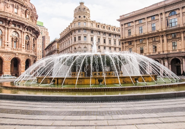 HDR Piazza de Ferrari em Génova