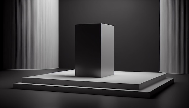 Hintergrund mit einem einfachen minimalistischen Podium