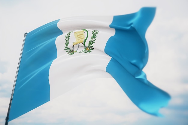 Hintergrund mit Flagge von Guatemala