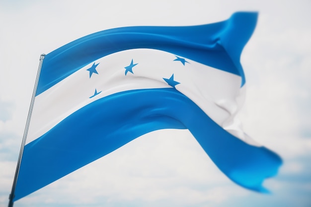 Hintergrund mit Flagge von Honduras