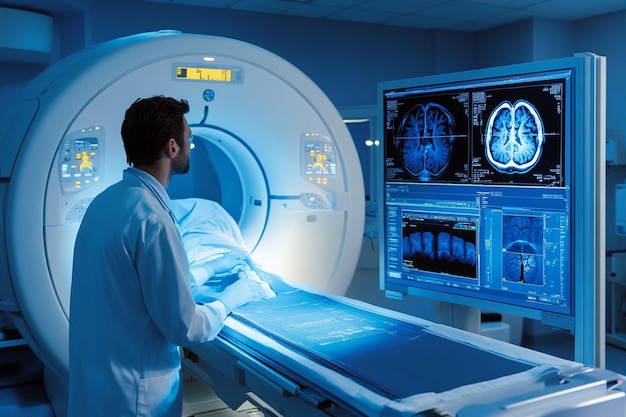 Foto hochwertiges bild des professionellen radiologen