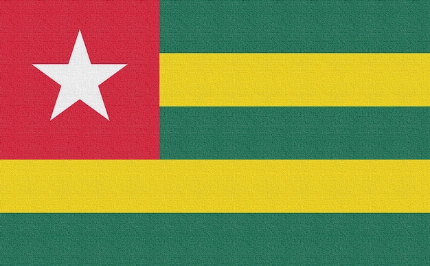 Ilustração da bandeira nacional do Togo