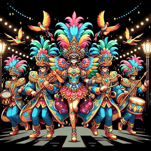 Foto ilustracao de carnaval