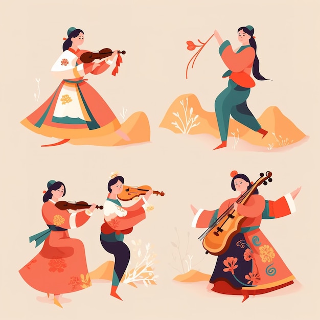 Foto ilustração do festival de chuseok