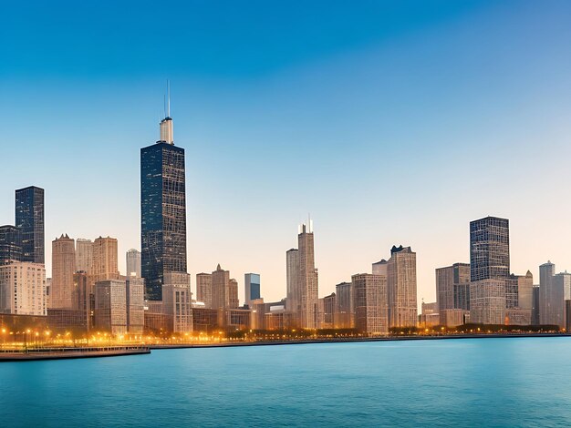 Imagem do horizonte de Chicago