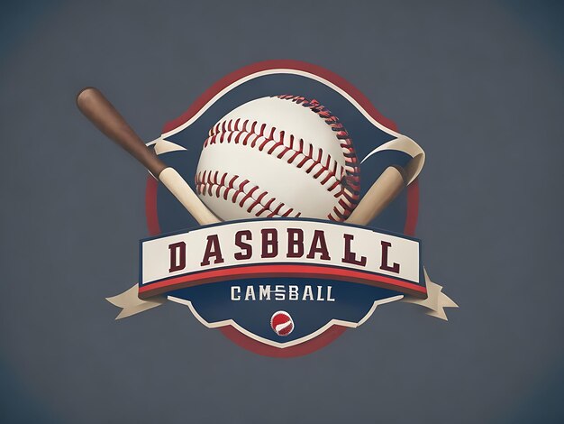 Instrumento de beisebol e logotipo de beisbol