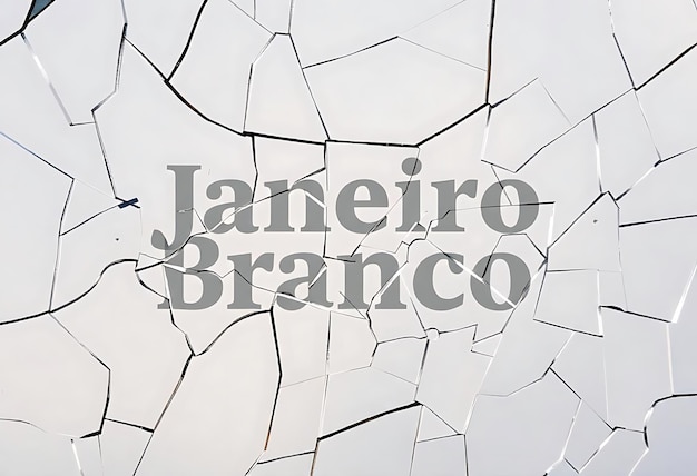 Foto janeiro branco caligrafia manuscrita para o mês de antecedentes de cuidados de saúde mental