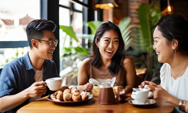 Foto kreative kaffee-kreationen für den weltkaffee-tag