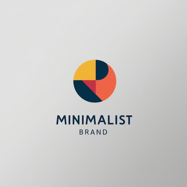 Foto kreatives und elegantes abstraktes minimalistisches logo-design