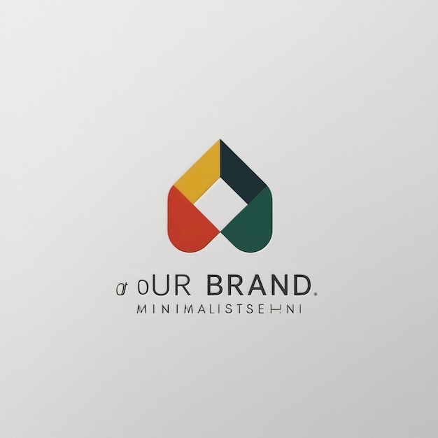 Foto kreatives und elegantes abstraktes minimalistisches logo-design