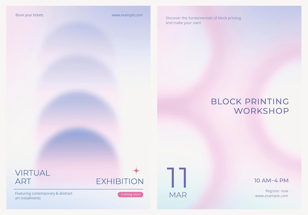 Foto kunst und design gradient poster vorlage vektor set set von in verschiedenen designs poster gradient design vektor set ästhetisches pastell holographisches poster design set pastell holgraphisches gradient postel