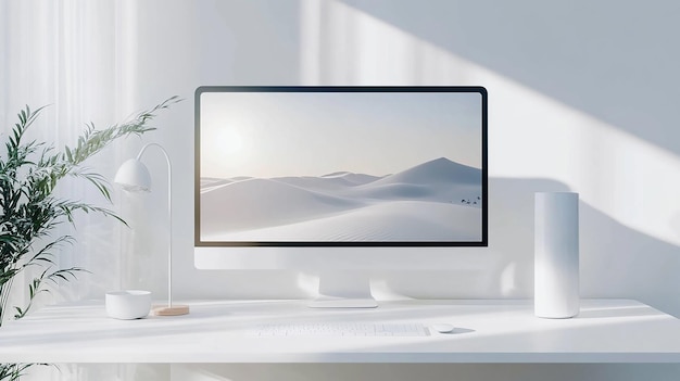 Foto laptop-mockup aufgebaut