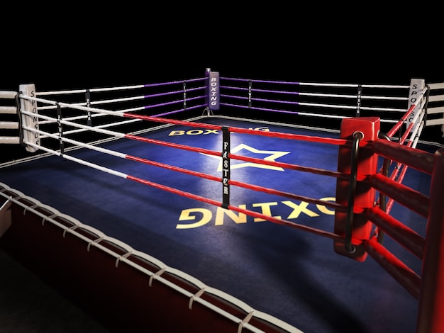 Leerer Ring Boxing Arena Hintergrund