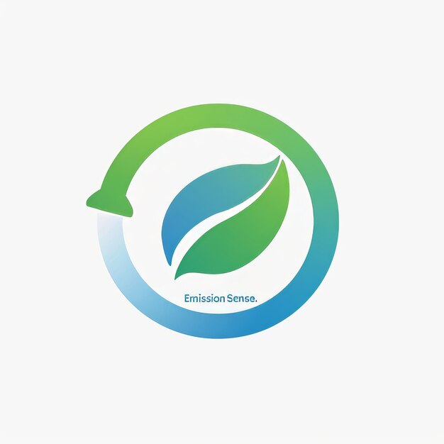 Foto logotipo de folhas verdes ilustração vetorial o conceito de ecologia