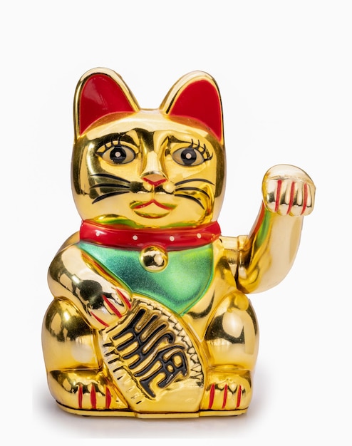 Manekineko ou gato da sorte ouro significa mais dinheiro e ouro boa sorte boa sorte para o proprietário