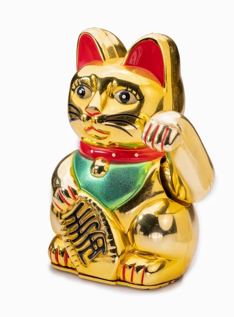 Manekineko ou gato da sorte ouro significa mais dinheiro e ouro boa sorte boa sorte para o proprietário