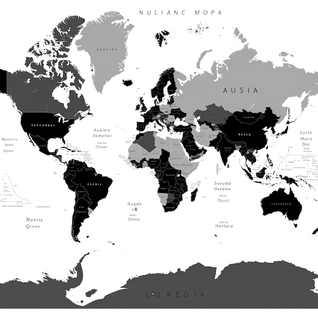 Foto mapa mundi moderno para mapas interativos