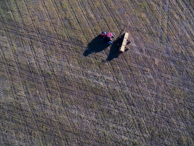 Máquinas agrícolas de semeadura direta em La Pampa Patagônia Argentina