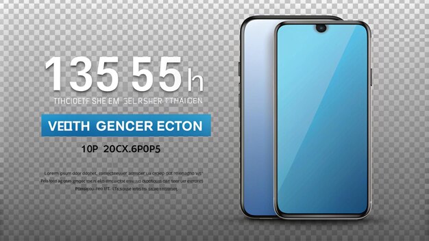 Foto mockup smartphone 15 generation vektor und bildschirm transparenter und clipping path isoliert für infographic business website design app, aber im jahr 2023