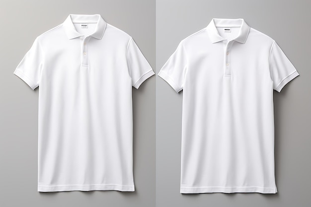 Foto modelo de design de camisa de polo minimalista