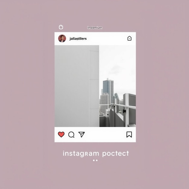 Foto moderne einfache instagram-flyer und social-media-post-vorlage premium