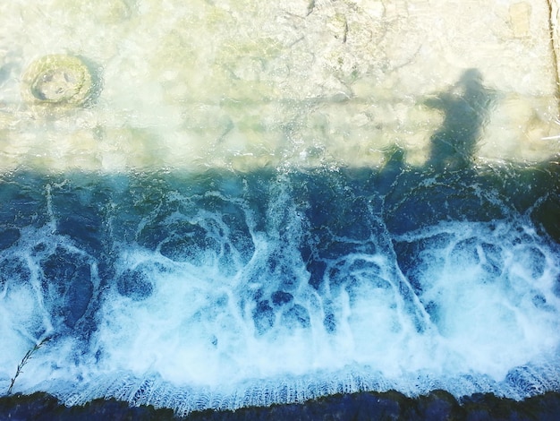 Foto nahaufnahme von wasser im meer