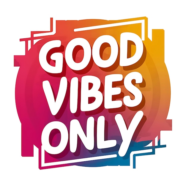 Foto nur gute vibes t-shirt-design motivationszitate illustrationen typografie banner poster