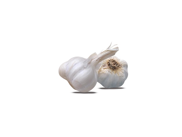 Foto o alho ou allium sativum é usado tanto como aromatizante alimentar quanto como remédio tradicional