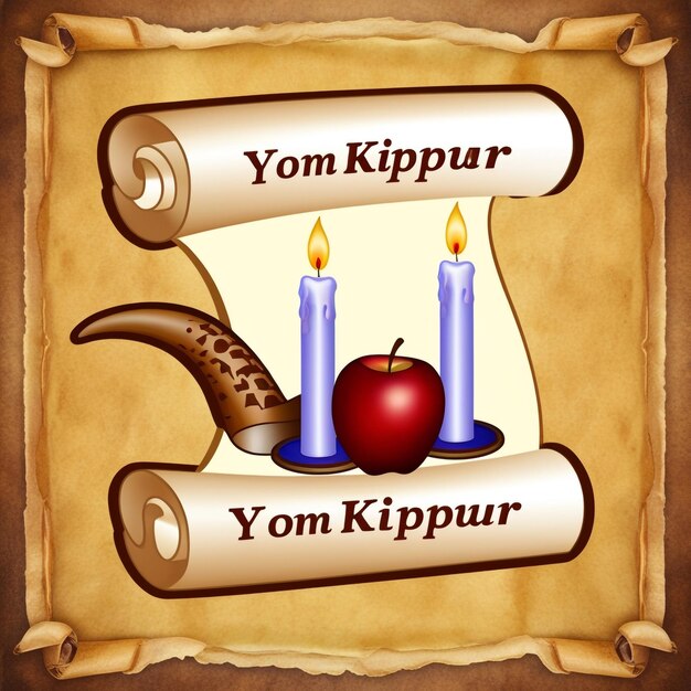 Foto o tradicional yom kippur refletindo sobre a herança judaica