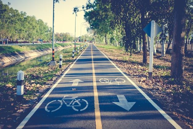 Pista de bicicleta vintage