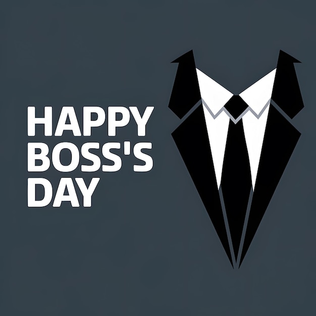 Poster-Design für den Happy Boss Day-Banner