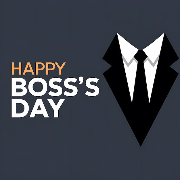 Poster-Design für den Happy Boss Day-Banner