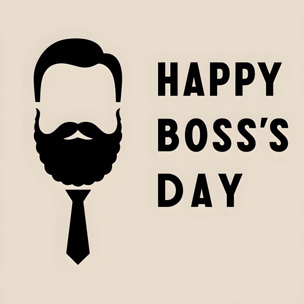 Poster-Design für den Happy Boss Day-Banner